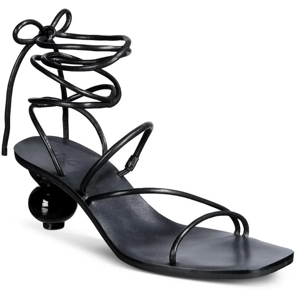 INC International Concepts Black Strappy Heels